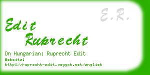 edit ruprecht business card